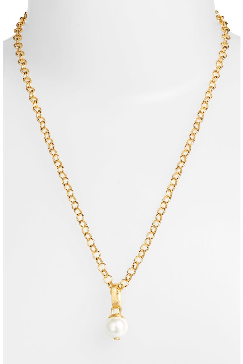 Manhattan Pendant Necklace, Alternate, color, PEARL/ GOLD