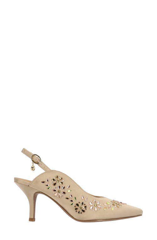 J. Reneé Solara Pointed Toe Slingback Pump In Beige