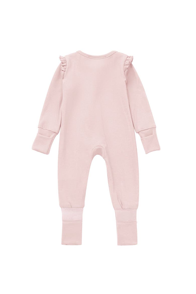 Whimsical Wildflower Long Sleeve Convertible Romper with Headband, Alternate, color, Pink