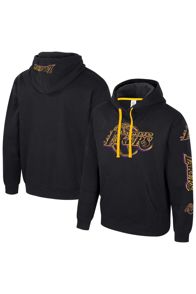 Unisex Stadium Essentials Black Los Angeles Lakers Elementized Pullover Hoodie, Alternate, color, Black
