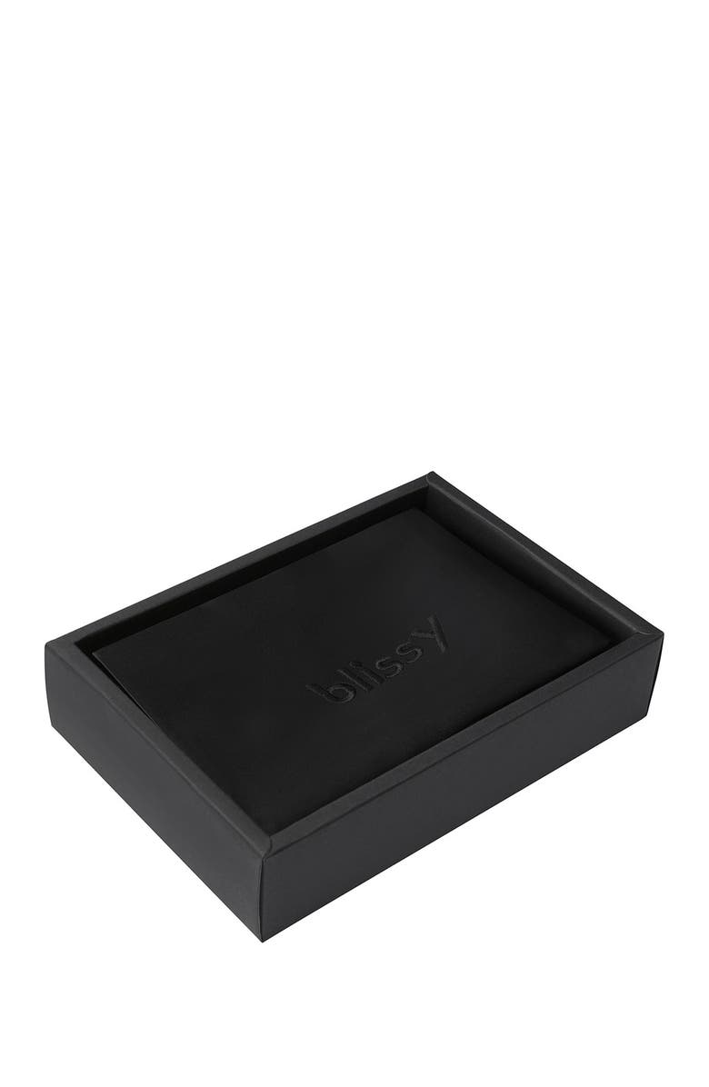 BLISSY Mulberry Silk Pillowcase, Alternate, color, Black