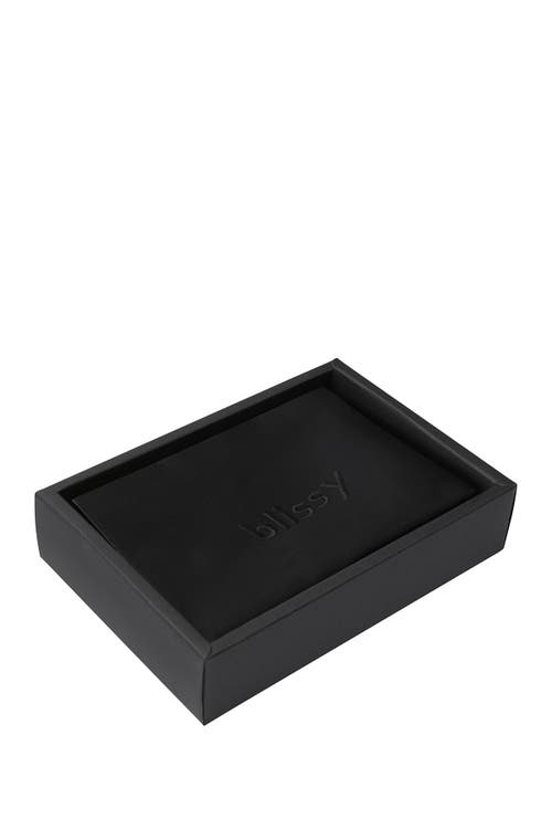 Blissy Mulberry Silk Pillowcase In Black