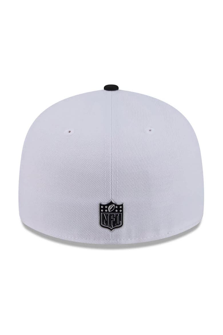Men's New Era  White/Black Washington Commanders 2026 NFL Draft Pre-Curved 59FIFTY Fitted Hat, Alternate, color, White