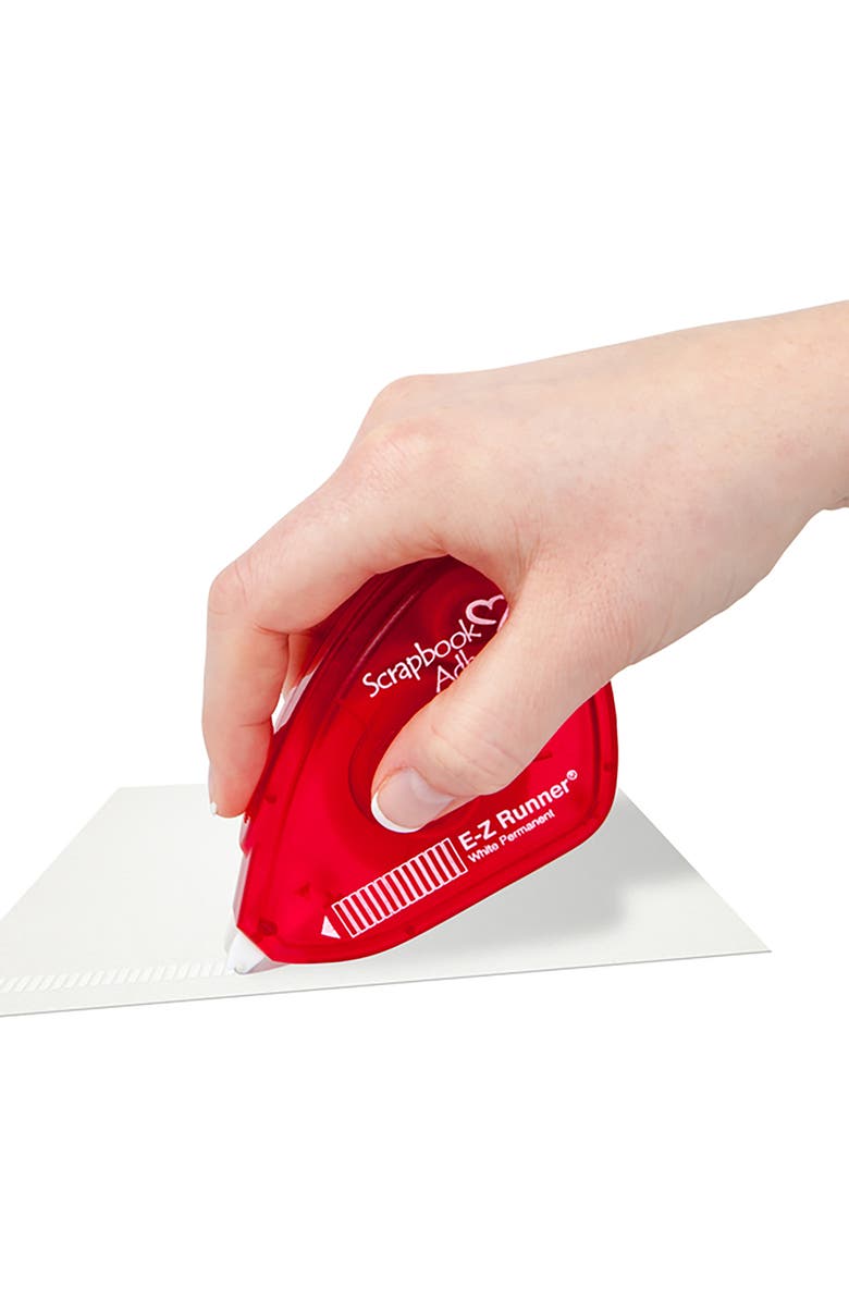 Scrapbook Adhesives by 3L Ez Runner Doublesided Permanent Strips In Nonrefillable Dispenser, 6 Pack, Alternate, color,