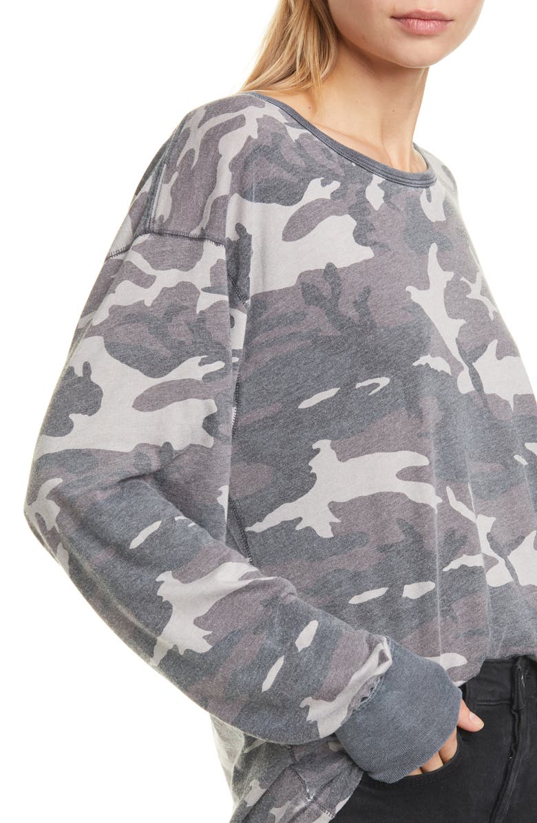 Free People Arielle Print Long Sleeve Tee, Alternate, color, 