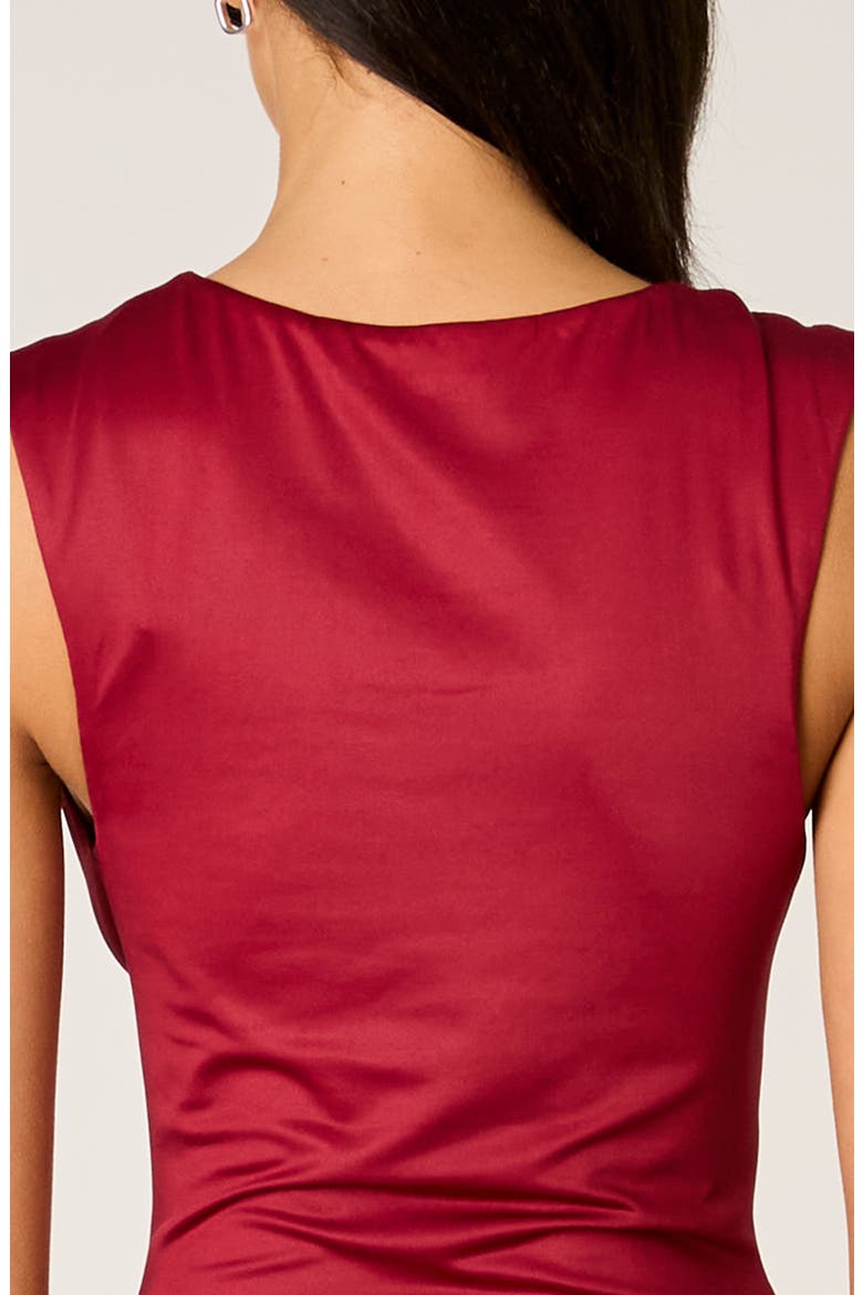 Glendale Sleeveless Minidress, Alternate, color, BERRY