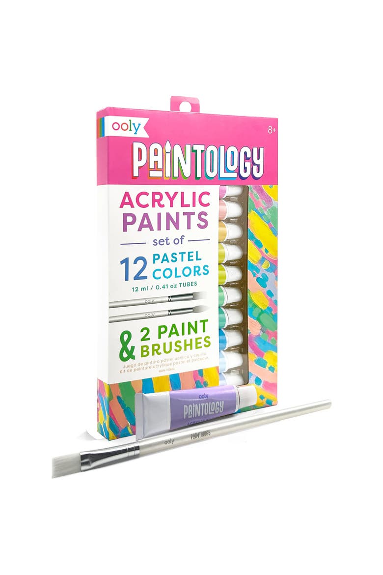 Paintology Acrylic Paint Set, 12 Pastel Colors, Alternate, color, Multicolored