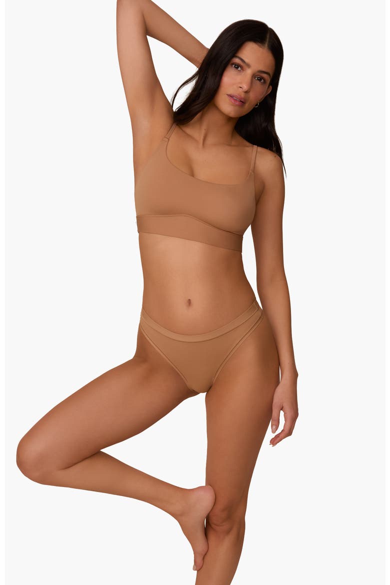 Bliss Scoop Bralette, Alternate, color, Tan