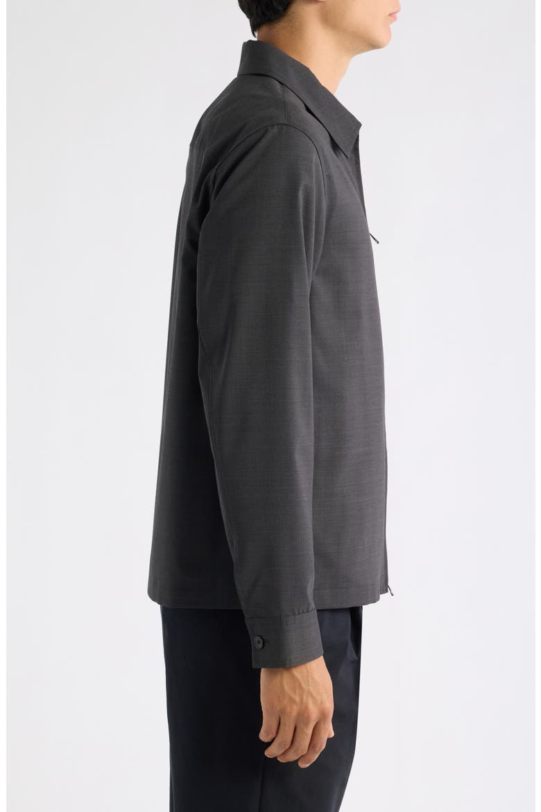 Travel Motion Wool Blend Overshirt, Alternate, color, CHARCOAL MELANGE