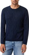 John Varvatos Brycen Broken Argyle Organic Cotton Sweater