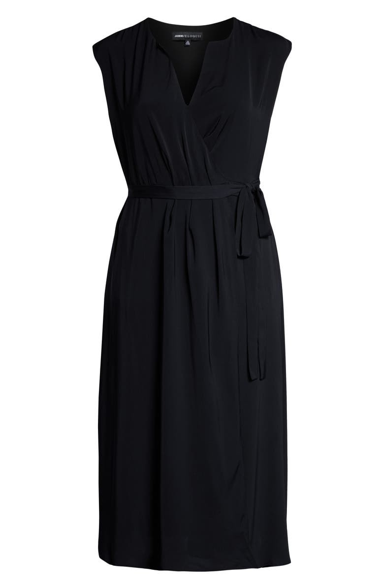 ELOQUII Jason Wu x ELOQUII Surplice Midi Wrap Dress, Alternate, color,