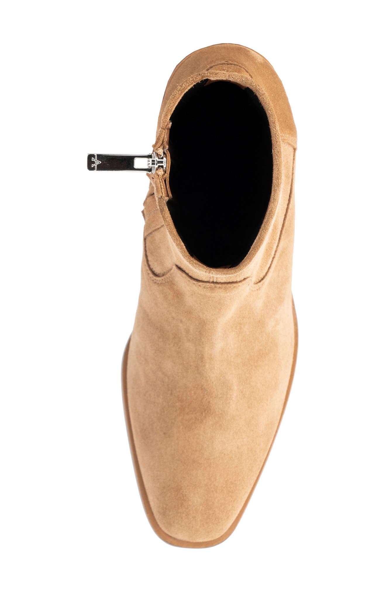 Renza Block Heel Zip Bootie, Alternate, color, WHISKEY