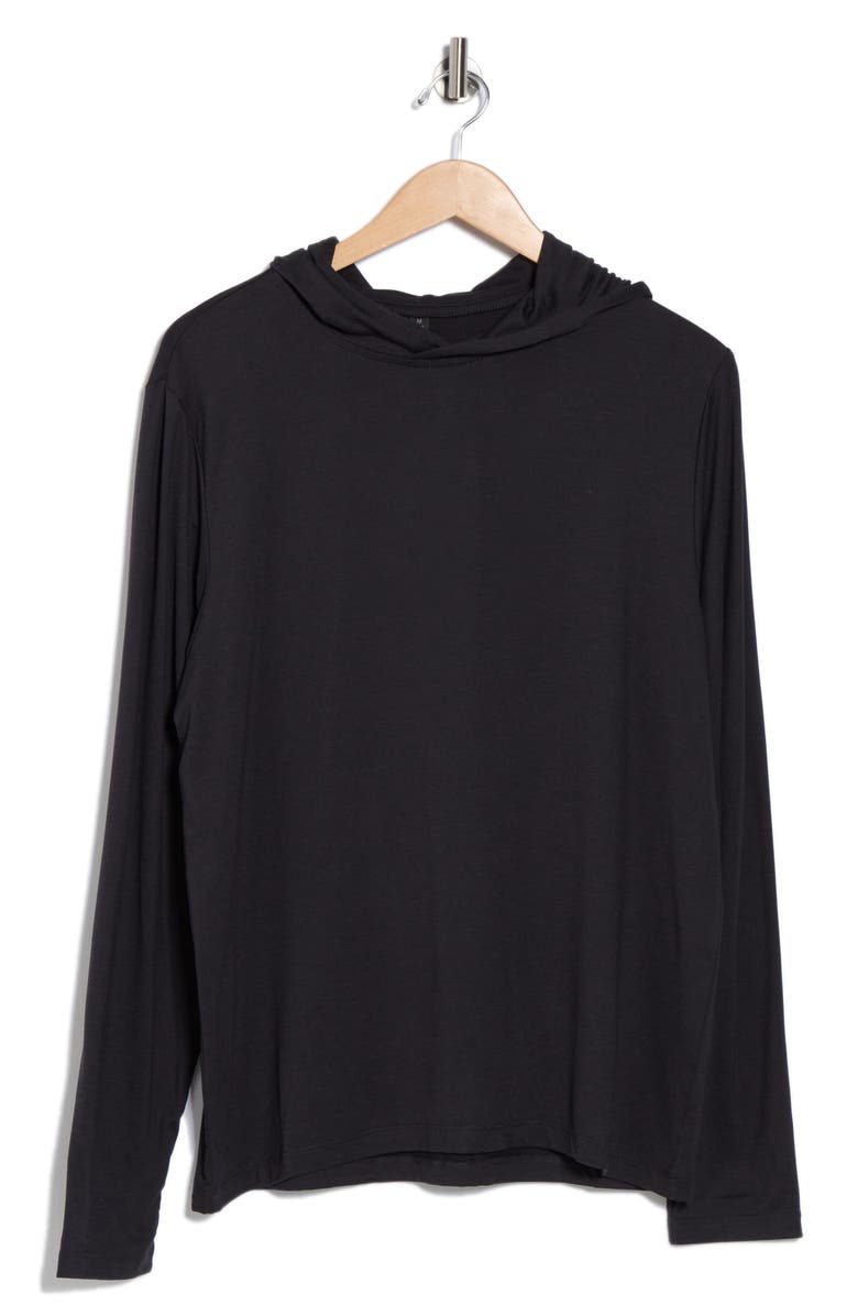 Z by Zella Energy Pullover Hoodie, Alternate, color, Black Caviar