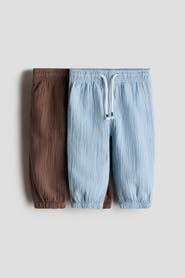 H&M 2-pack Cotton Muslin Trousers