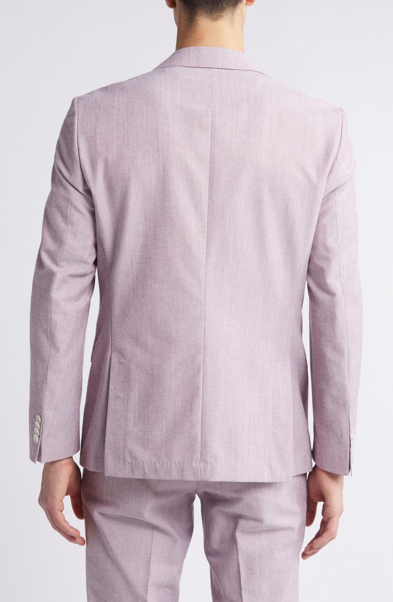 BOSS Hutson Mélange Cotton & Wool Blend Sport Coat, Alternate, color, Dk Rd