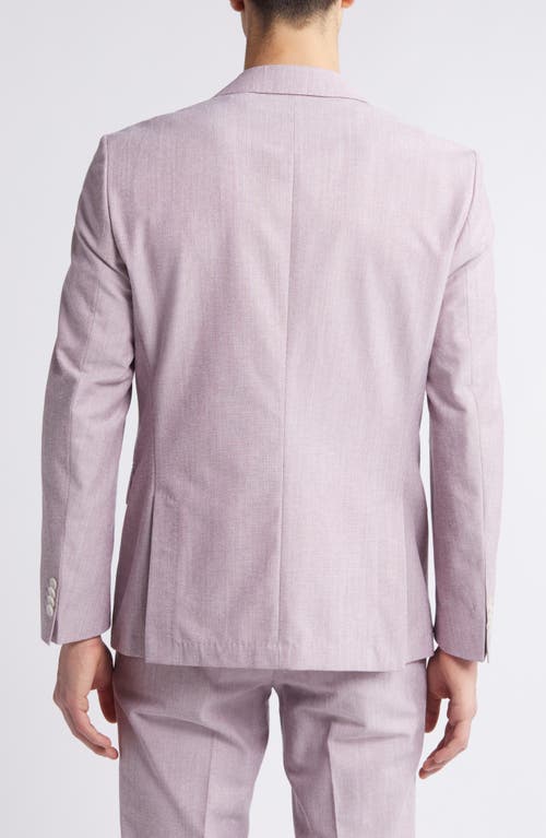 Hugo Boss Boss Hutson Mélange Cotton & Wool Blend Sport Coat In Pink