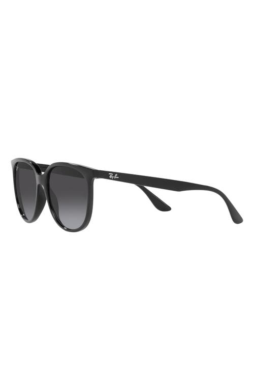 Ray Ban Ray-ban Erika 54mm Gradient Round Sunglasses In Black