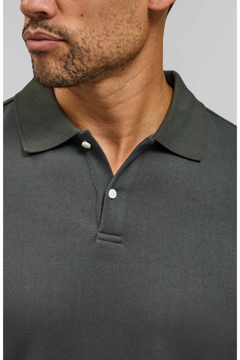 The Braden Long Sleeve Polo, Alternate, color, Cedar