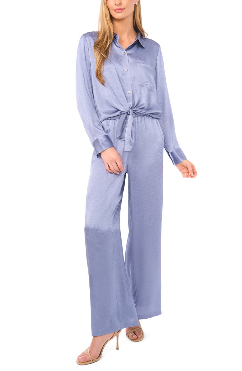 Halogen<sup>®</sup> Elastic Waist Wide Leg Pants, Alternate, color, Stonewash