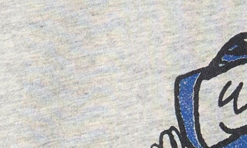 Bobo Choses Kids' A Day At The Beach Organic Cotton T-shirt In Heather Grey