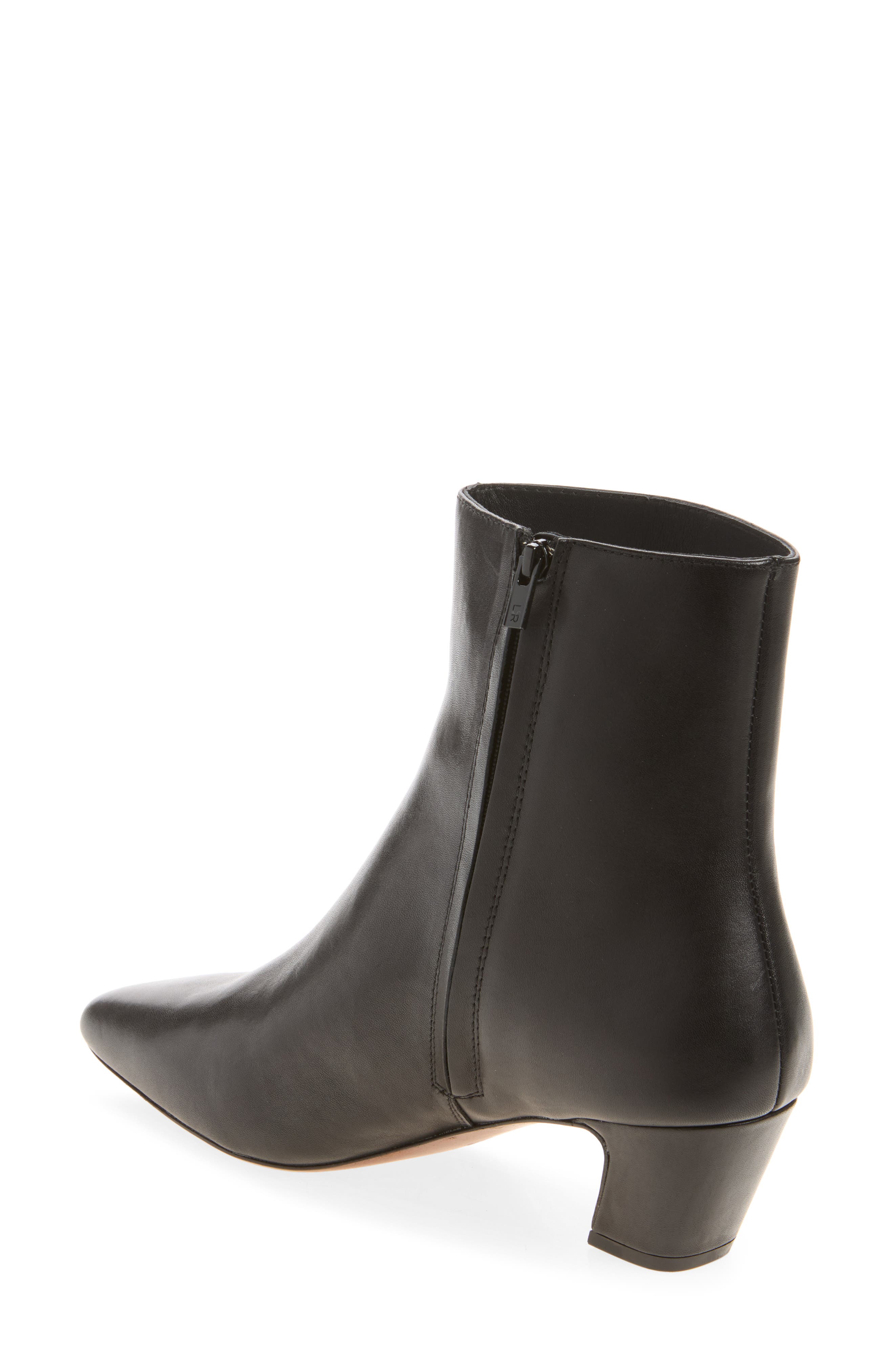 Harper Leather Bootie, Alternate, color, BLACK