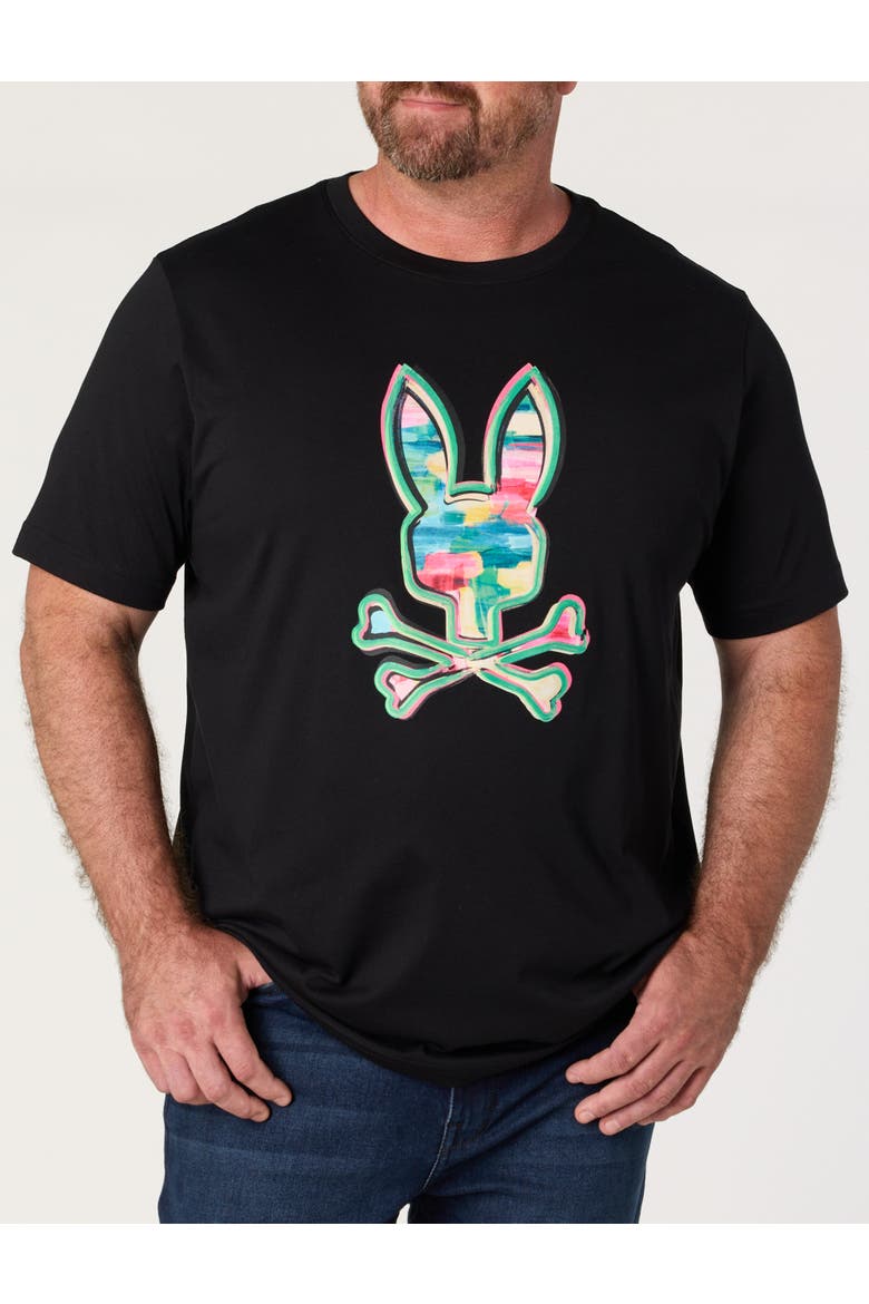 Big & Tall Nate Graphic Tee, Main, color, BLACK