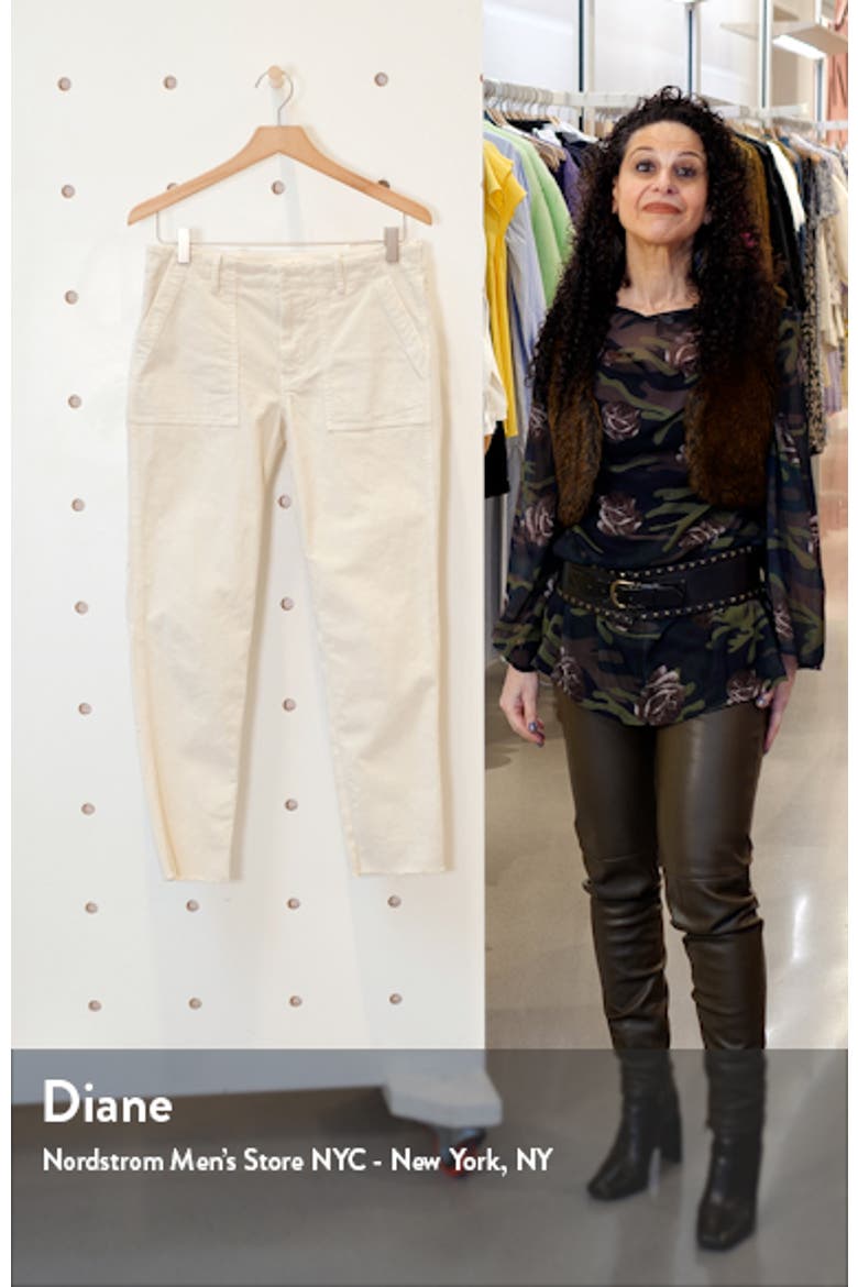 Jenna Slim Ankle Stretch Corduroy Pants video