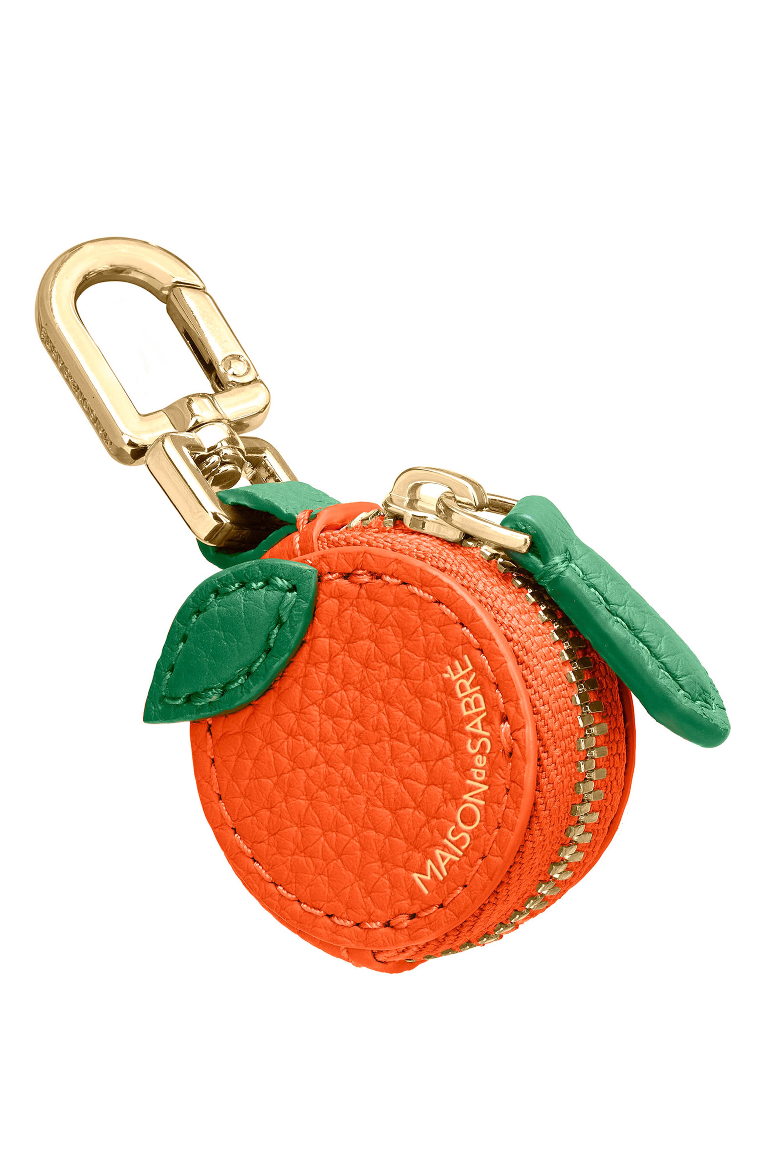 The SABREMOJI Fruit Charm, Alternate, color, Orange