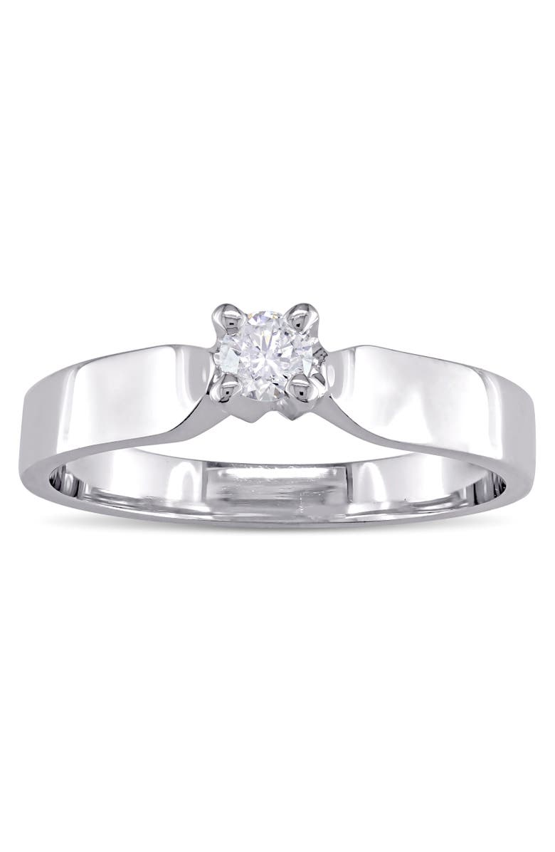 Julianna B. 1/6 CTTW Diamond Solitaire Ring 14k, Alternate, color, 