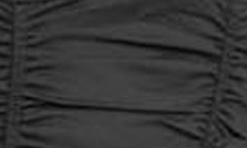 Staud Nic Ruched Sleeveless Top In Black