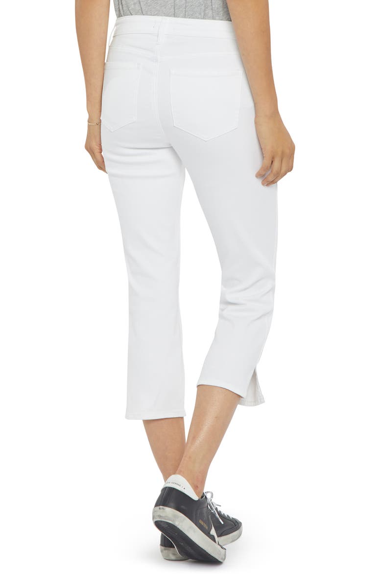 Chloe Side Slit Crop Jeans, Alternate, color, OPTIC WHITE