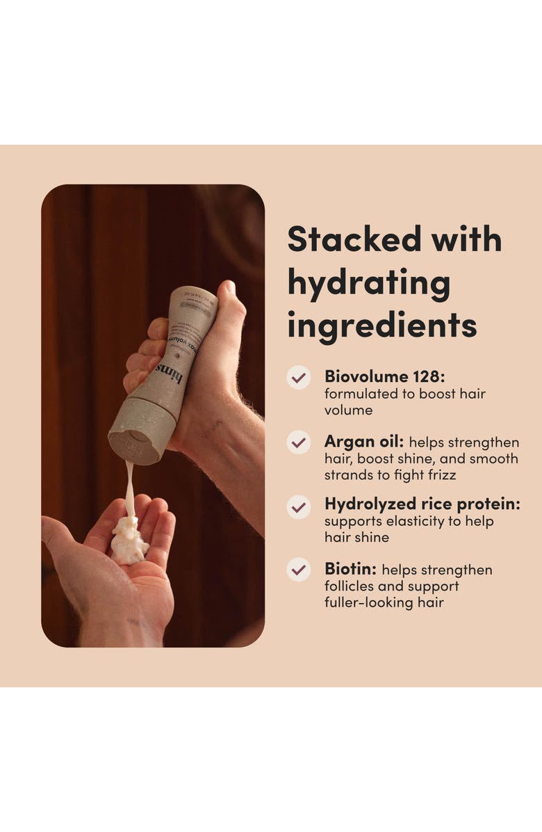 HIMS & HERS Max Volume Conditioner Moisturizing, Shine-Enhancing, Citrus Spice Formula, Alternate, color, Beige