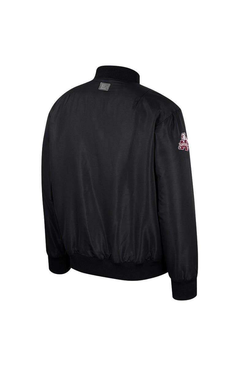 COLOSSEUM Men's Colosseum Black Mississippi State Bulldogs Full-Zip Bomber Jacket, Alternate, color, Black