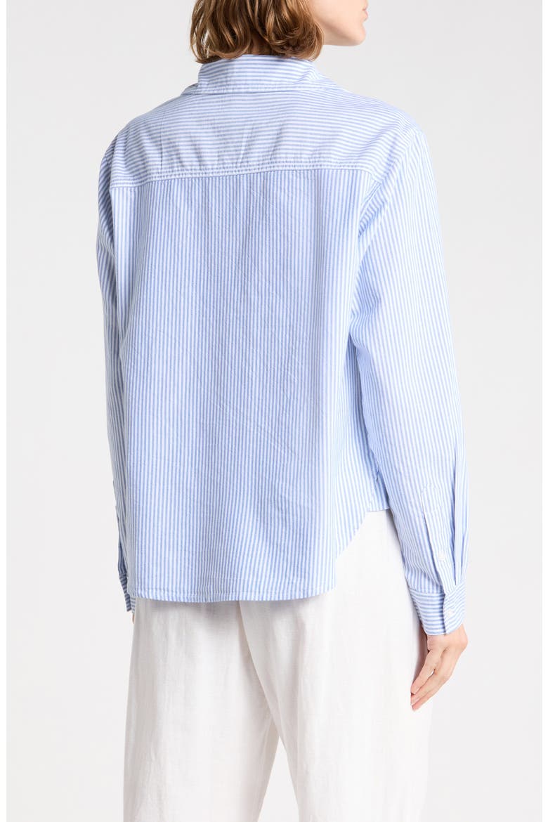 Cami Stripe Shirt, Alternate, color, BAY BLUE