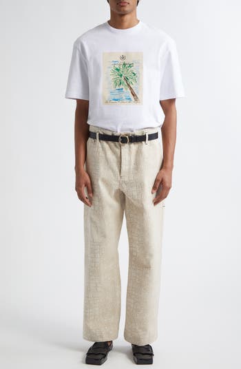 【JACQUEMUS】Le Marino Graphic Short Sleeve T-shirt/送料込み Marino Tee White | The Webster