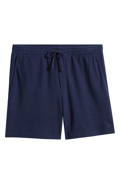 6-Inch Textured Pointelle Drawstring Shorts