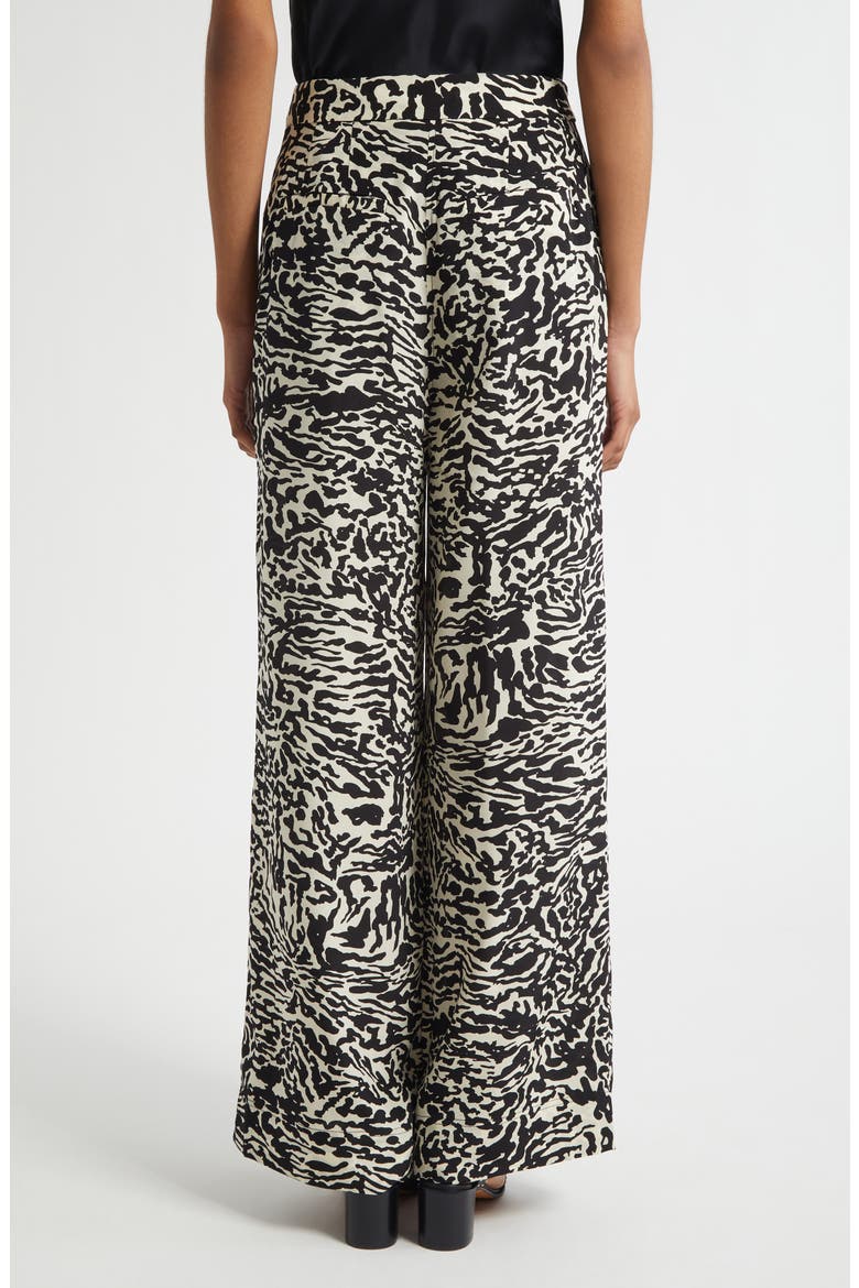 Aviva Wide Leg Silk Pants, Alternate, color, SPOTTED JASPER