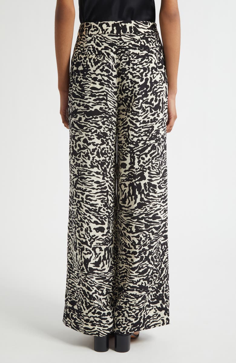 Ulla Johnson Aviva Wide Leg Silk Pants, Alternate, color, Spotted Jasper