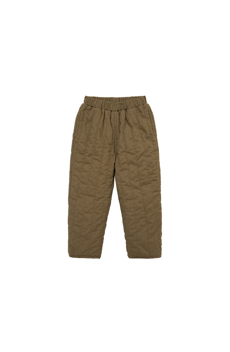 Milkbarn Quilted Pants, Main, color, Truffle