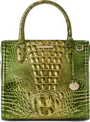 Brahmin Small Caroline Croc Embossed Leather Satchel