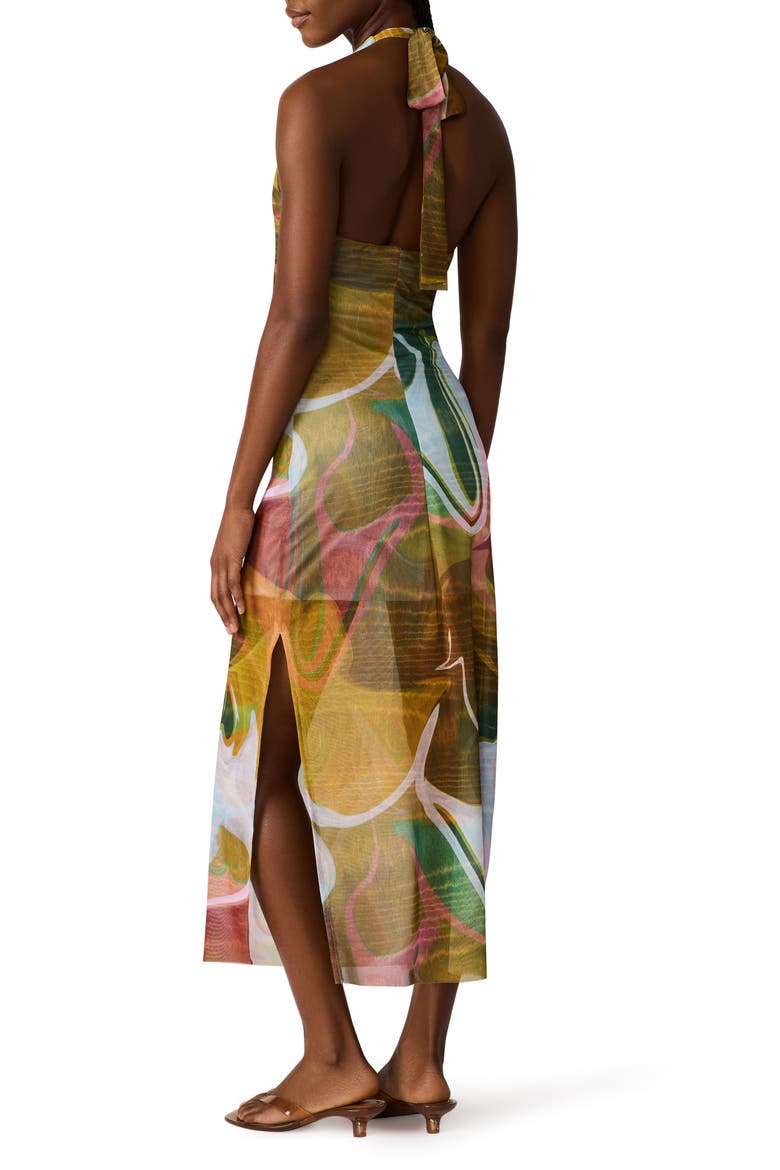 Jaslyn Halter Dress, Alternate, color, MARBLE