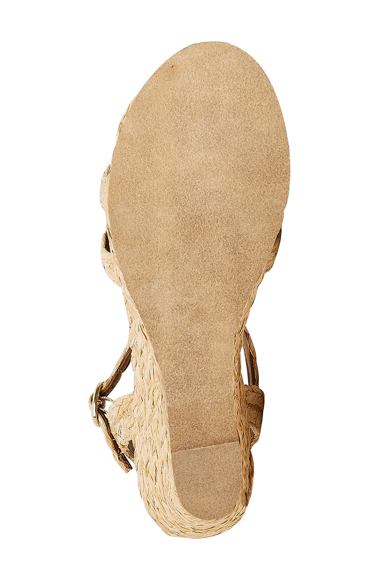 André Assous Madina Espadrille Wedge Sandal, Alternate, color, Beige Fabric