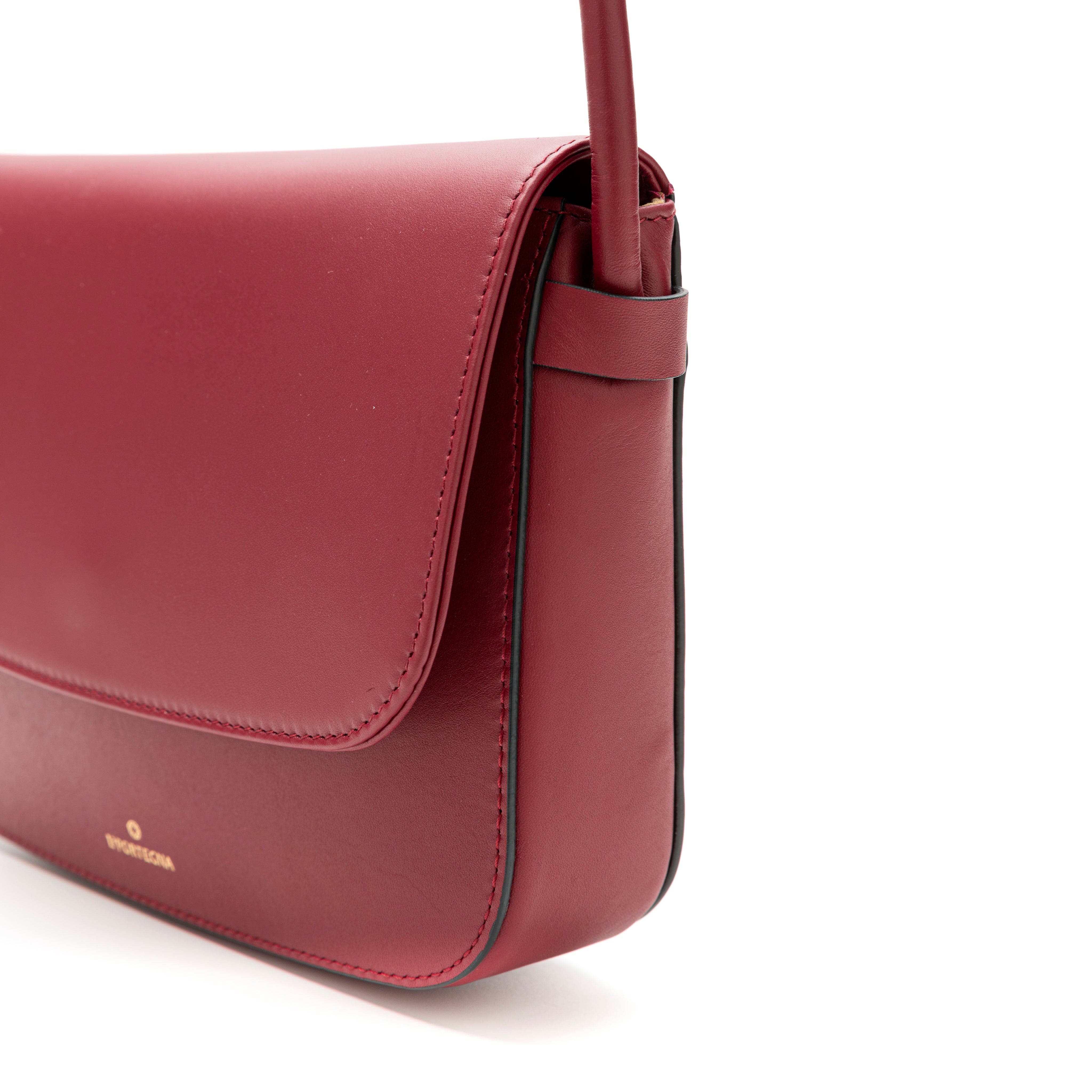 Lucia Shoulder Bag With Sliding Knots, Alternate, color, Cherry
