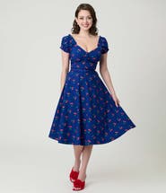 Unique Vintage Ohara Swing Dress