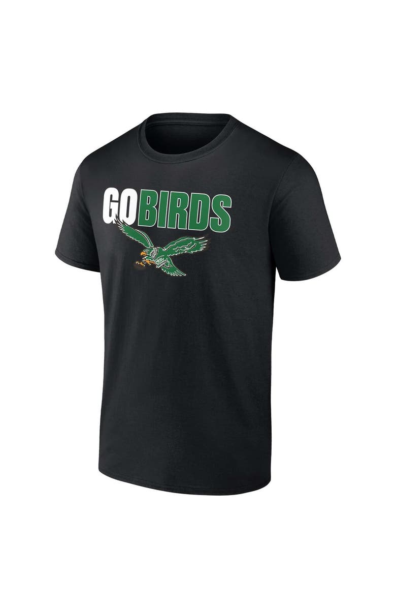 FANATICS Men's Fanatics  Black Philadelphia Eagles Go Birds T-Shirt, Alternate, color, 
