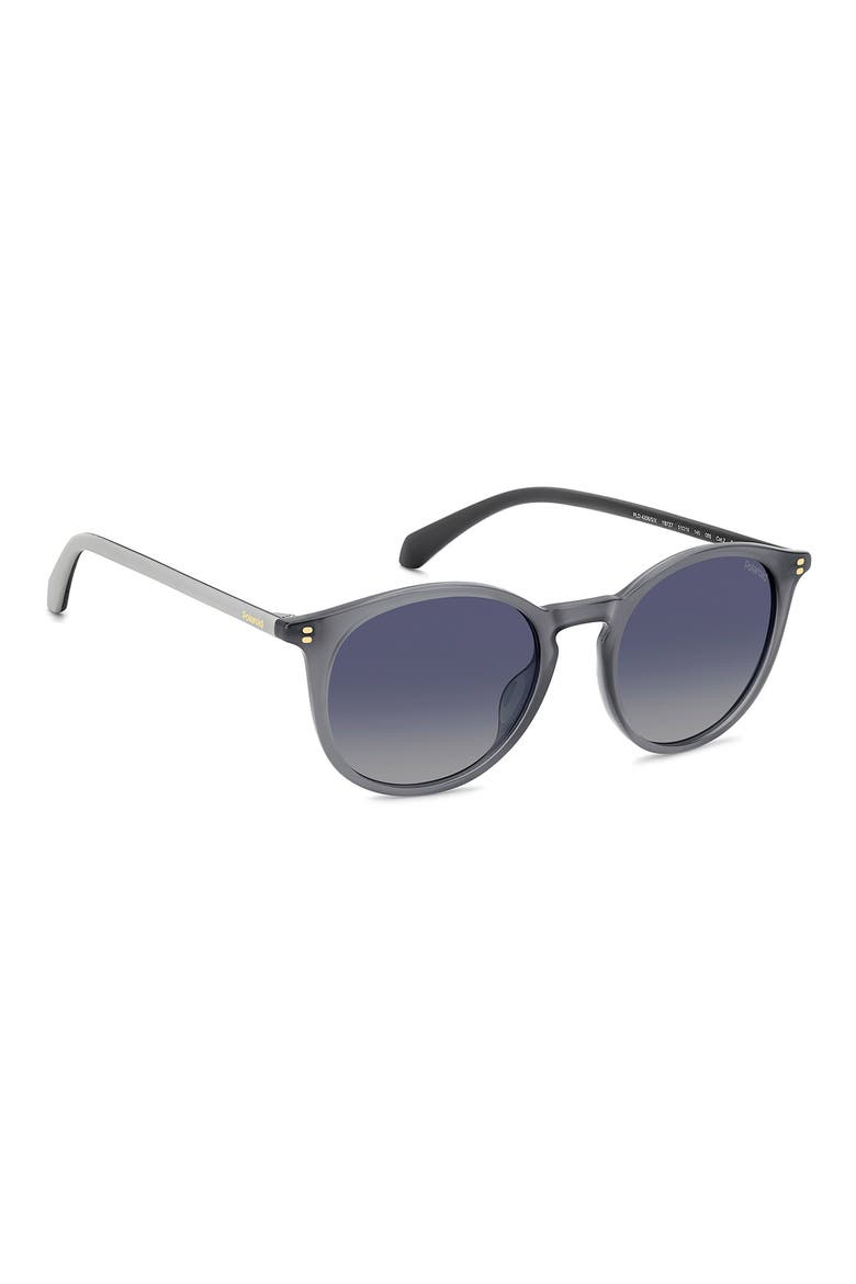 51mm Polarized Phantos Sunglasses, Alternate, color, SILVER/ BLUE
