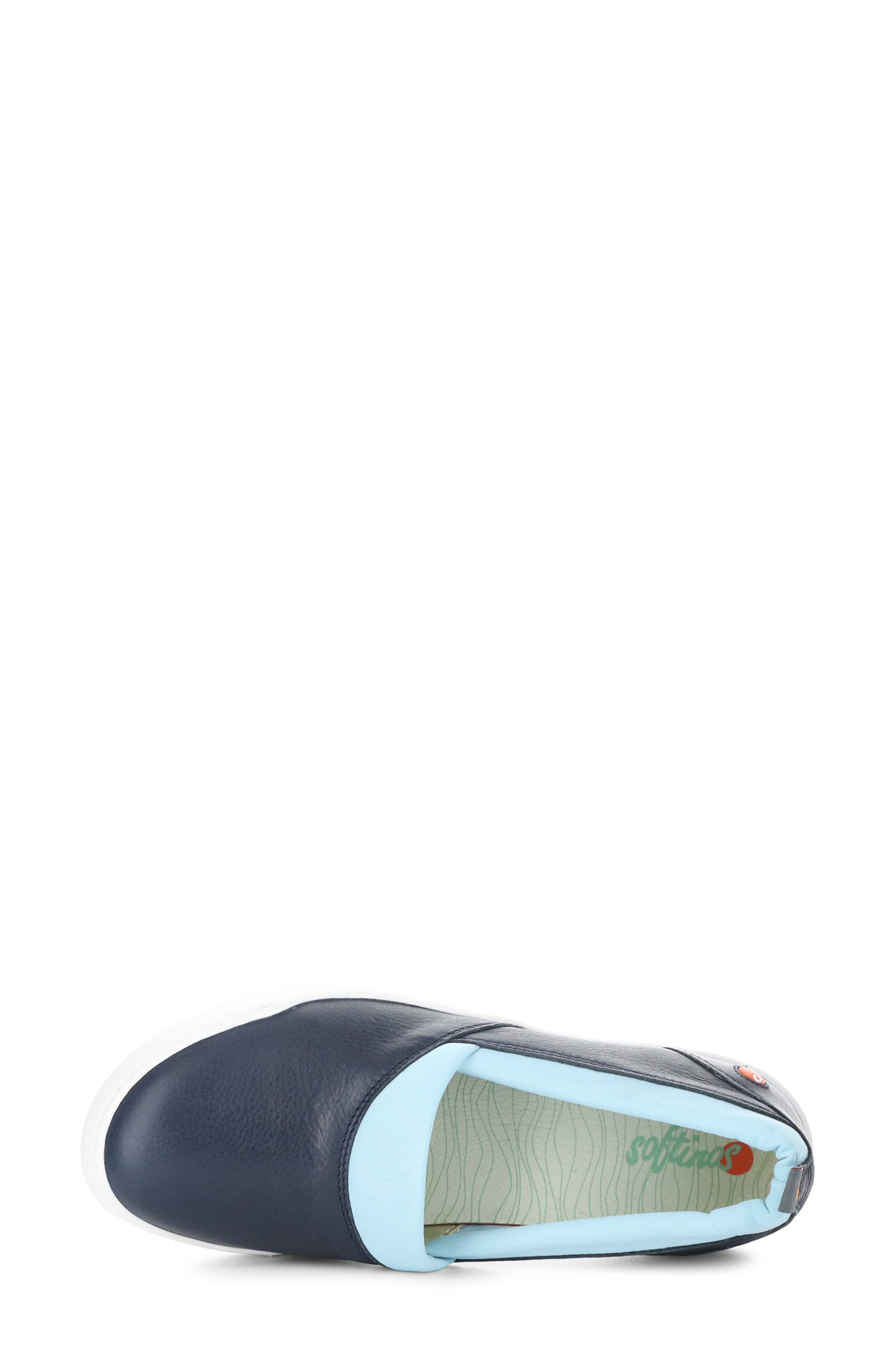 Softinos by Fly London Slip On Sneaker, Alternate, color, Navy Smooth Leather