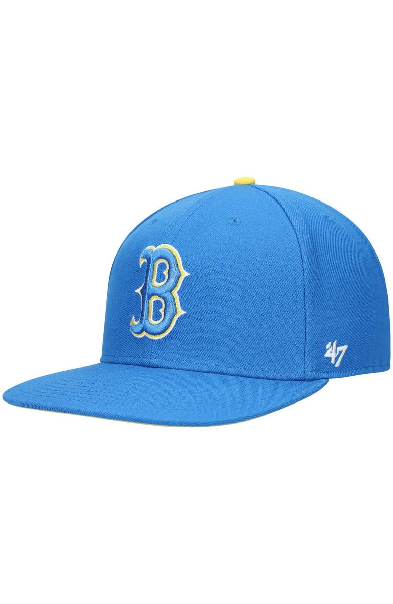 '47 Men's '47 Blue Boston Red Sox 2021 City Connect Captain Snapback Hat, Alternate, color,