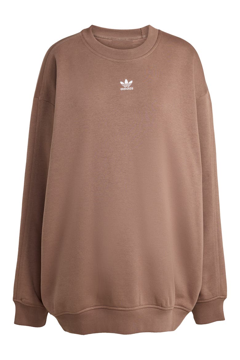 Essentials Oversize Crewneck Sweatshirt, Alternate, color, EARTH STRATA