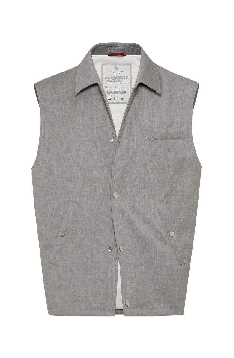 Brunello Cucinelli Vest with Thermore<sup>®</sup> padding, Main, color, 